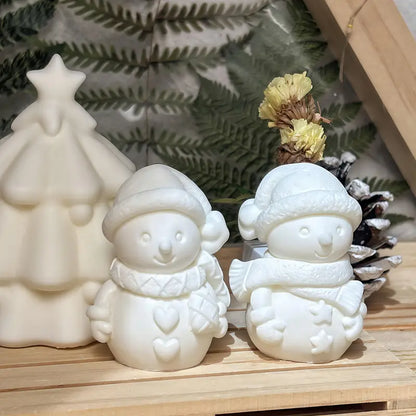 Silikonform Schneemann in 2 Varianten