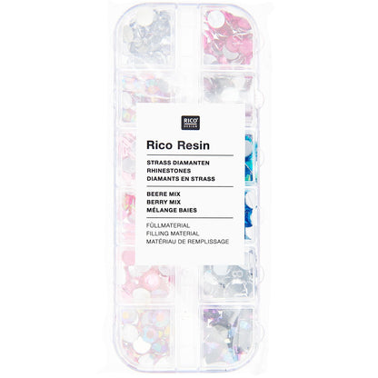 Füllmaterial für Resin Diamanten Beere Mix 12x4g