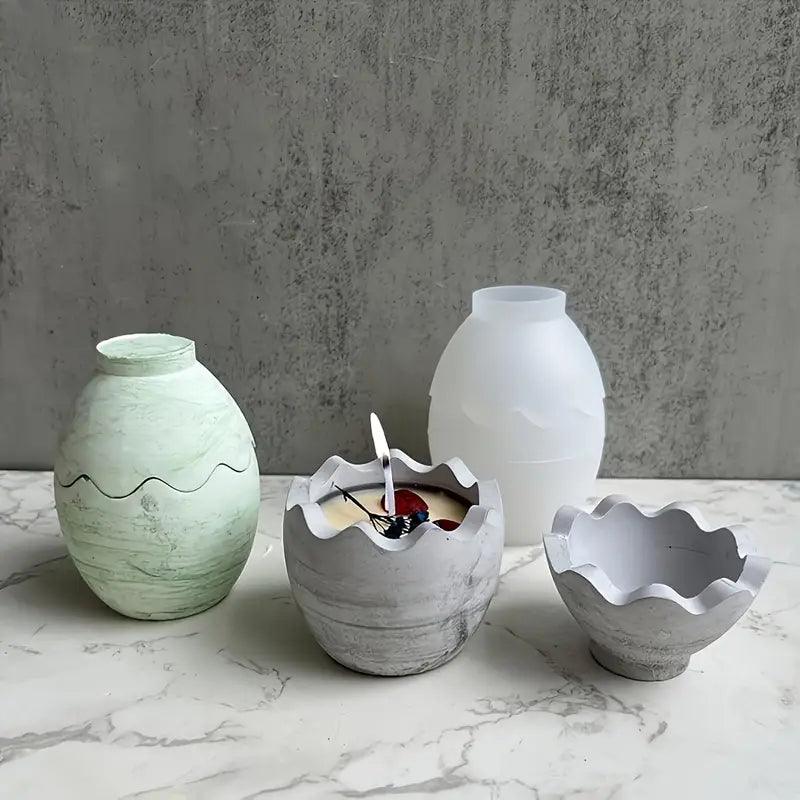 Silikonform Eierschale mit Deckel - Craftguru