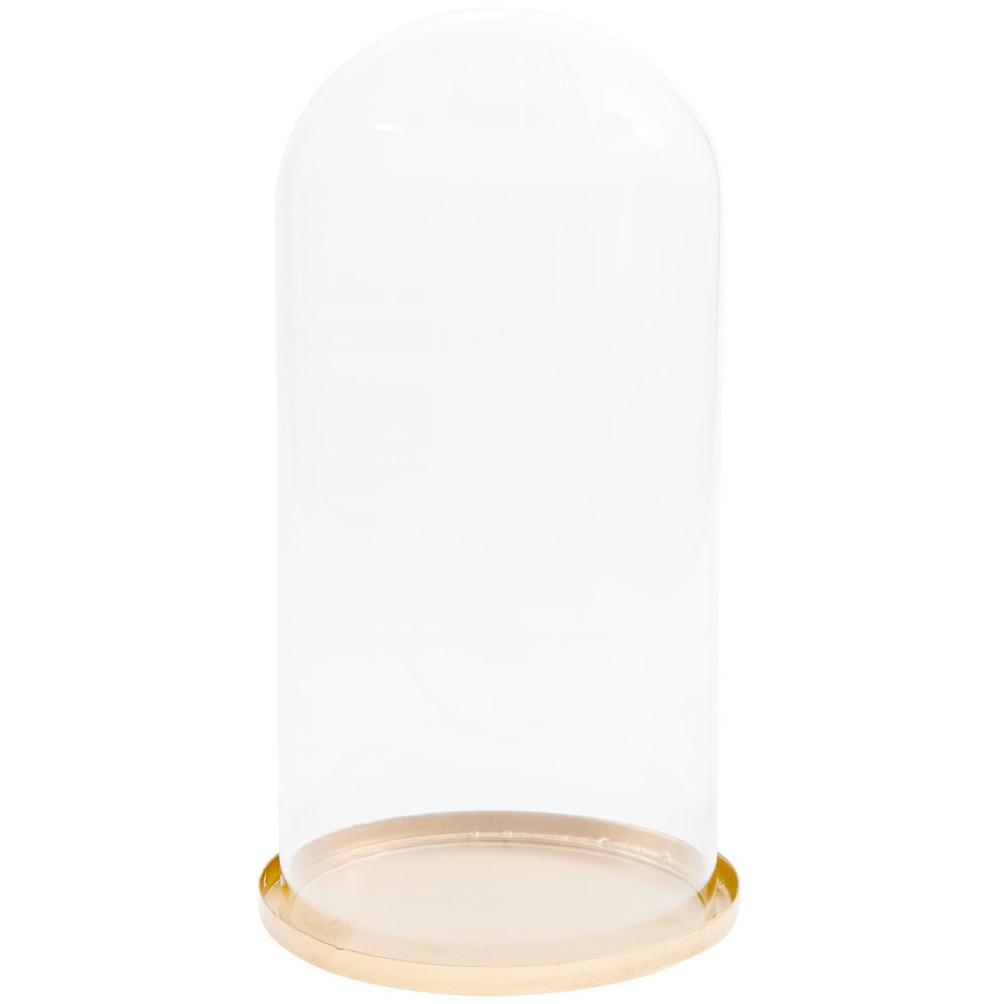 Rico Design Glashaube mit Metallsockel Gold