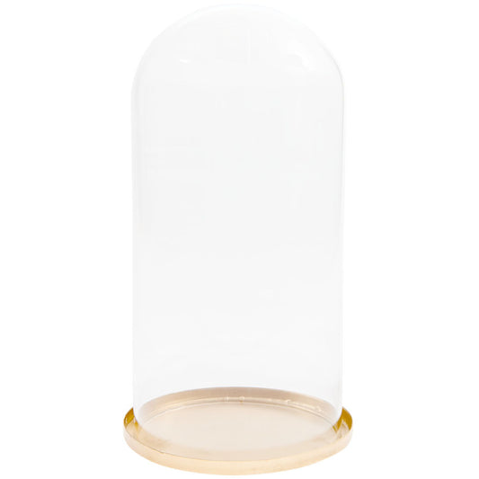 Rico Design Glashaube mit Metallsockel Gold