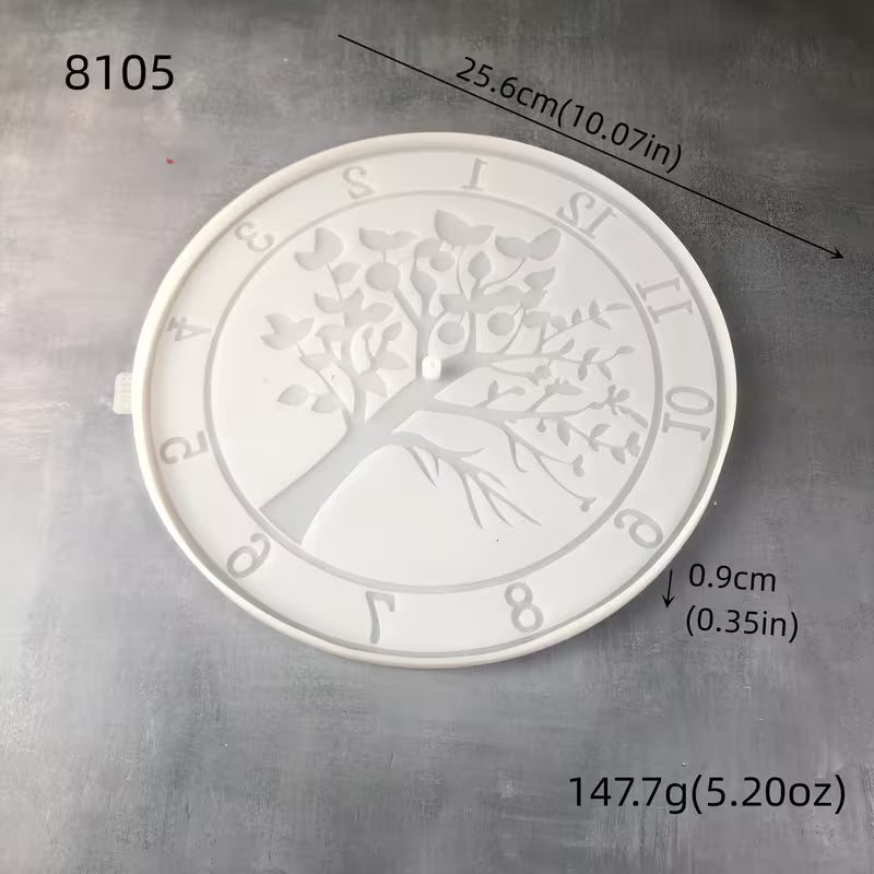 Silikonform Uhr Lebensbaum