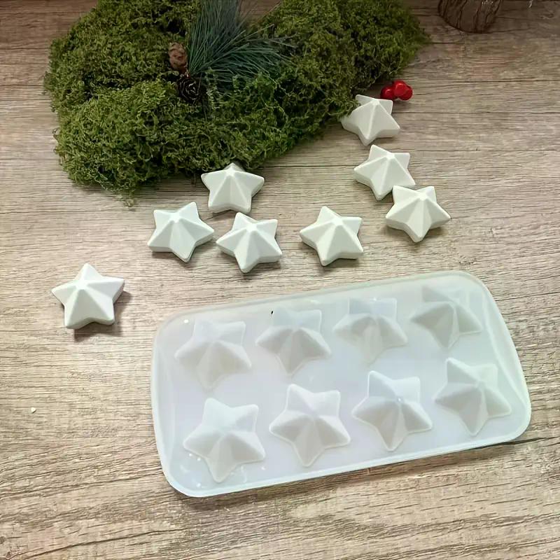 Silikonform Weihnachtssterne