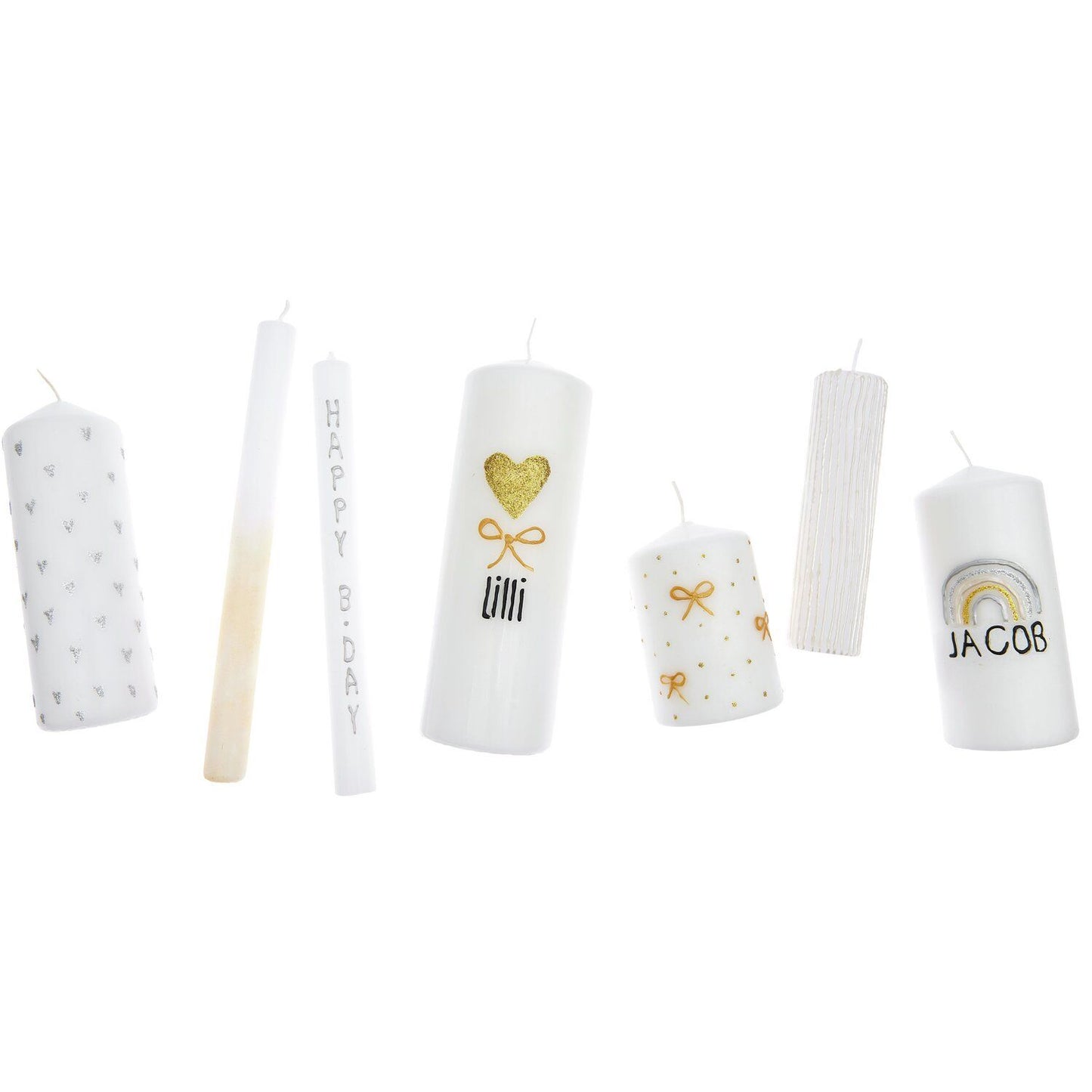 Rico Design - Candle Liner Kerzenmalfarbe Set Celebration 6 Stück à 30ml
