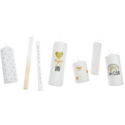 Rico Design - Candle Liner Kerzenmalfarbe Set Celebration 6 Stück à 30ml