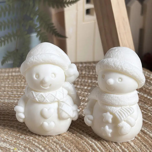 Silikonform Schneemann in 2 Varianten