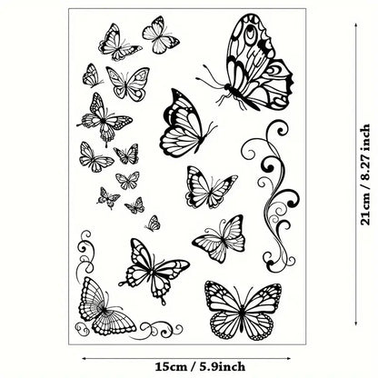 Clearstamps Schmetterlinge