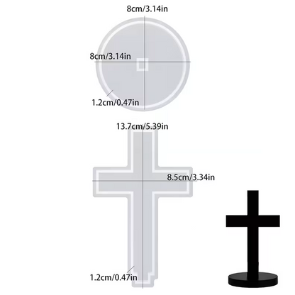 Silikonform Kreuz