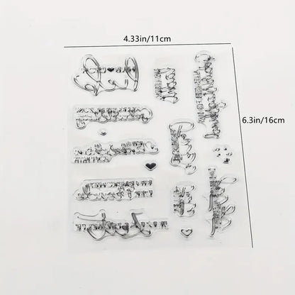 Clearstamps Liebe Sprüche