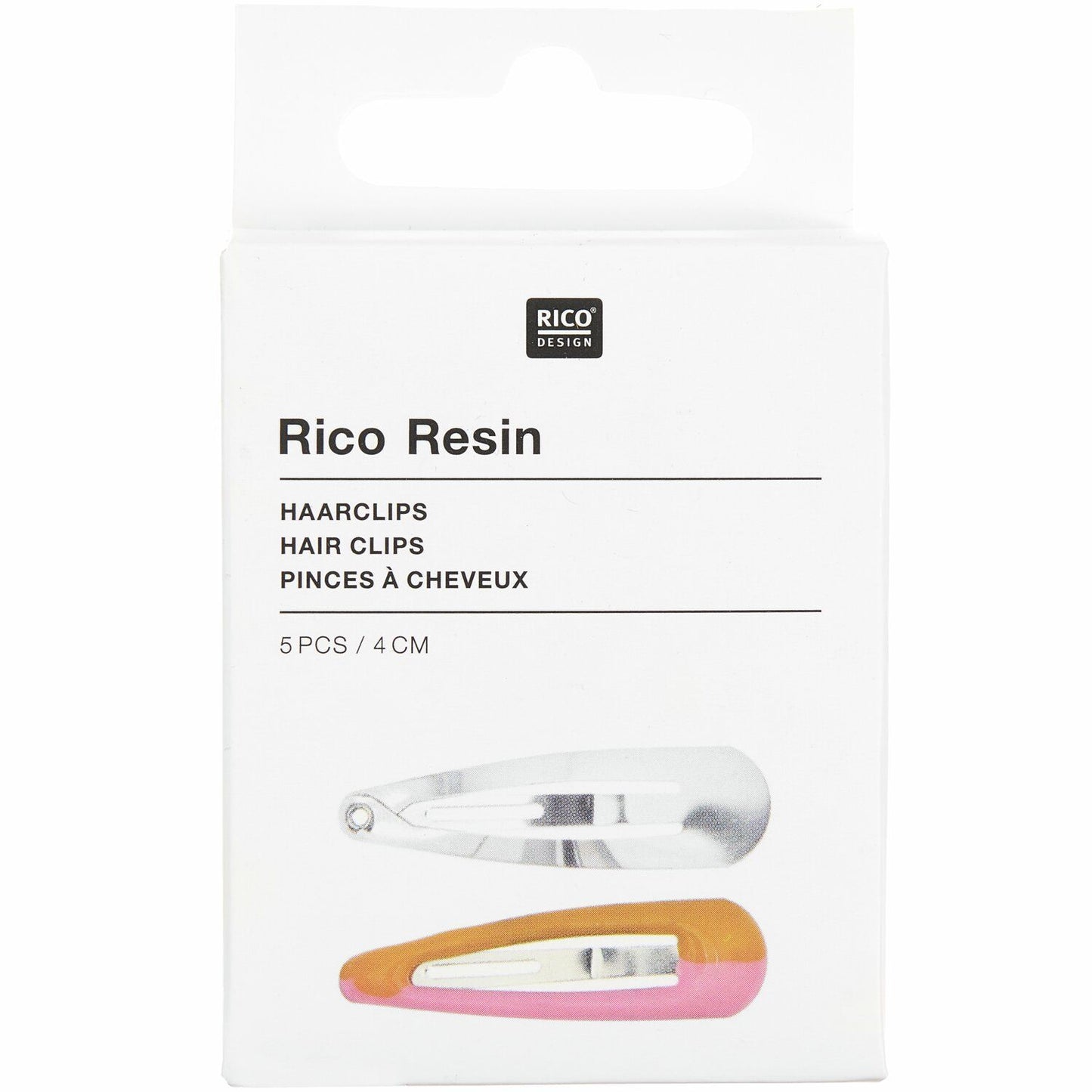 Haarclips 4cm 5 Stück