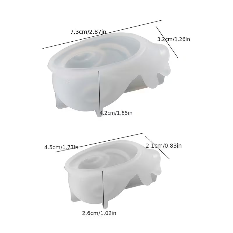 Silikonform Schnecken, 2er Set