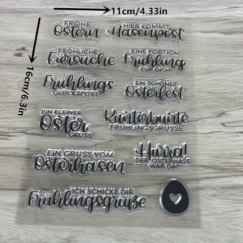 Clearstamps Ostersprüche