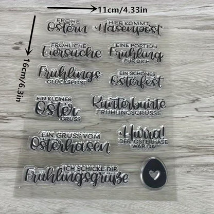 Clearstamps Ostersprüche