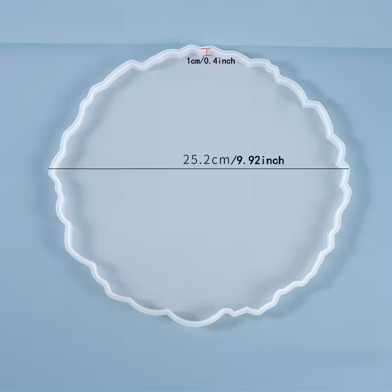 Silikonform unregelmäßige Scheibe XL, 25cm