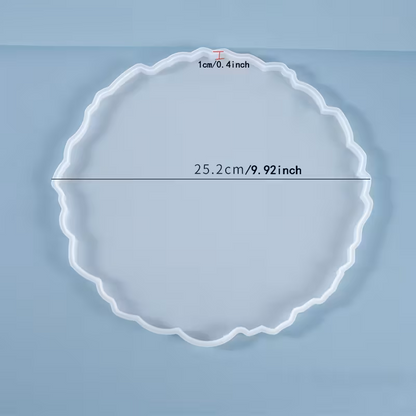 Silikonform unregelmäßige Scheibe XL, 25cm