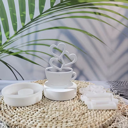 Silikonform Aufsteller Tasse mit Herz