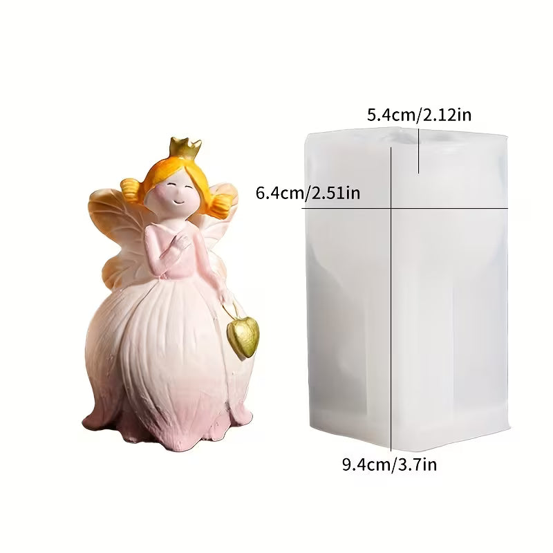 Silikonform Märchenfee mit Herz, verschiedene Varianten