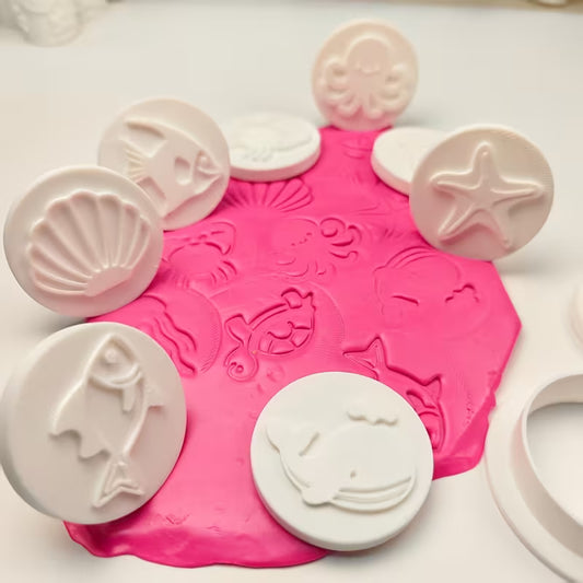 Töpferstempel Maritim, 10 teilig