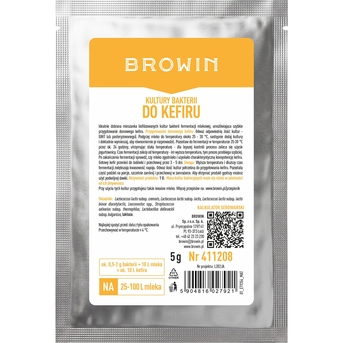Bakterienkulturen für Kefir und Dickmilch