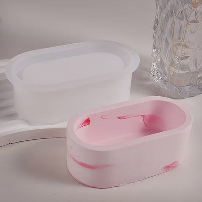 Silikonform Hohe Schale Oval