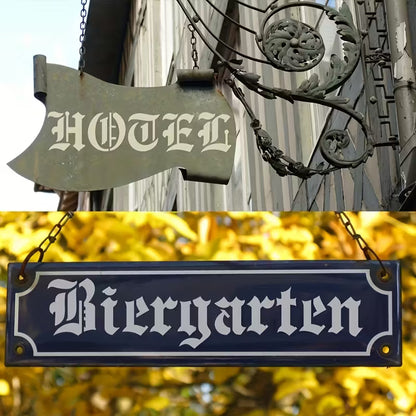 Schablonenset Buchstaben Gothic, 6 teilig