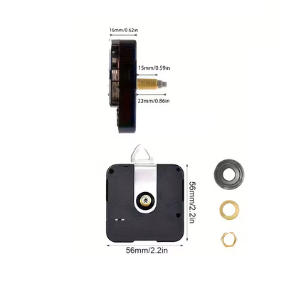 Uhrwerk mit Zeigern, Holz, verschiedene Varianten