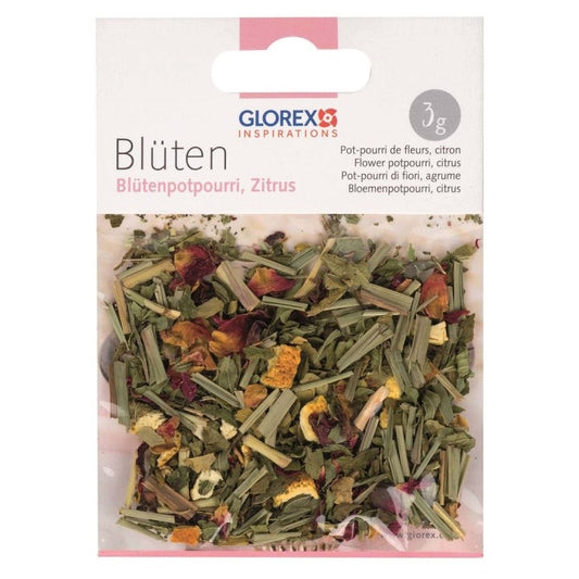 Blütenpotpourri, Zitrus, geschnitten – 3 g – Seifenzusatz & Badekugeln