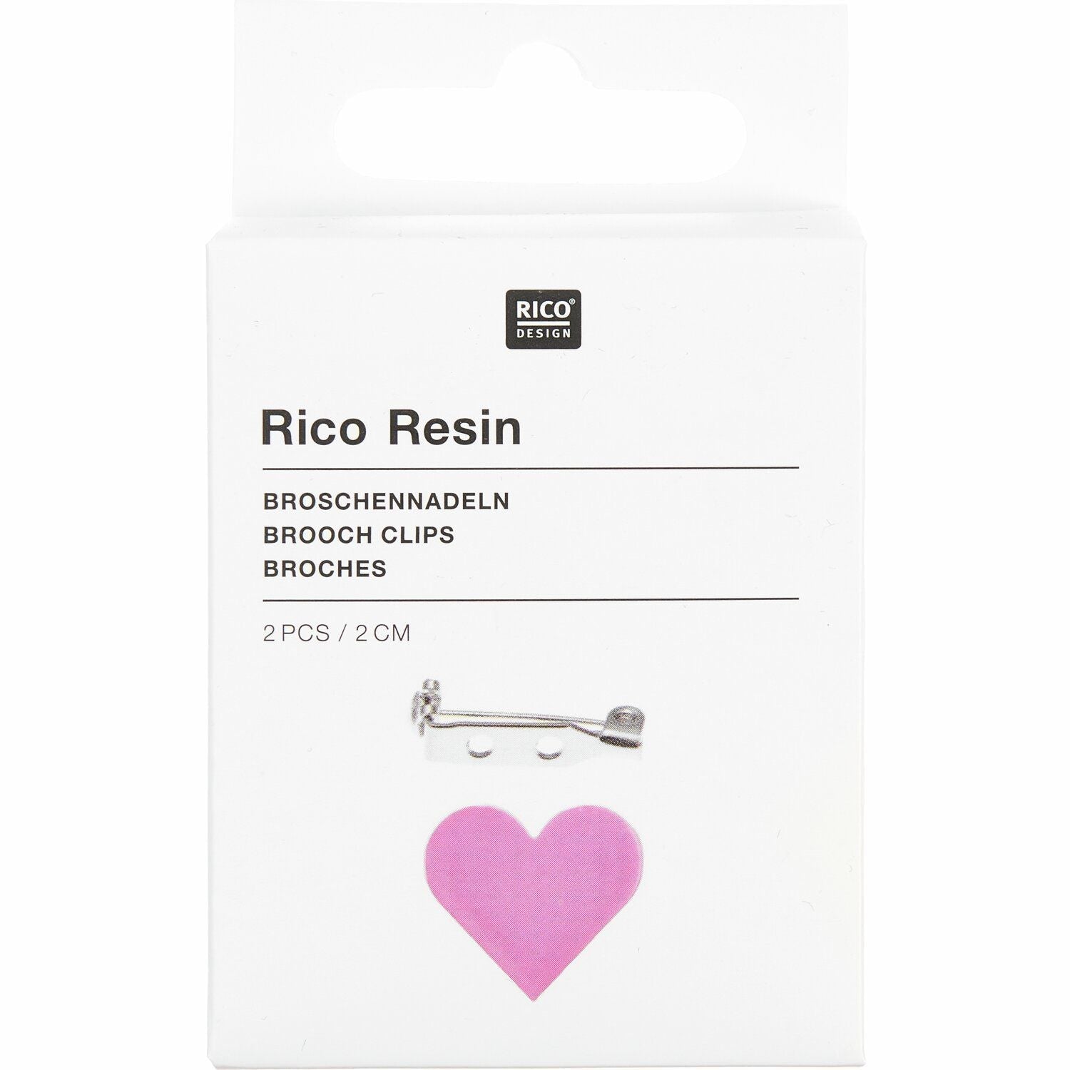 Broschennadel 2 cm, 2 Stk - Craftguru