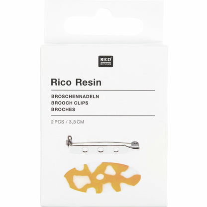 Broschennadel 3,3 cm, 2 Stk - Craftguru