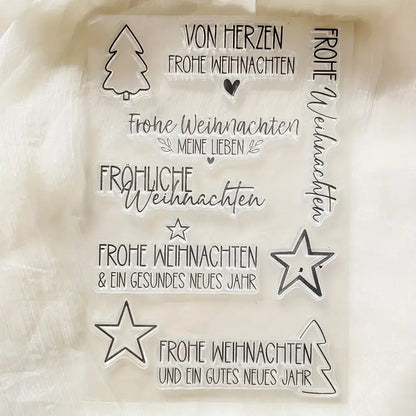 Clearstamps Weihnachtsgrüße
