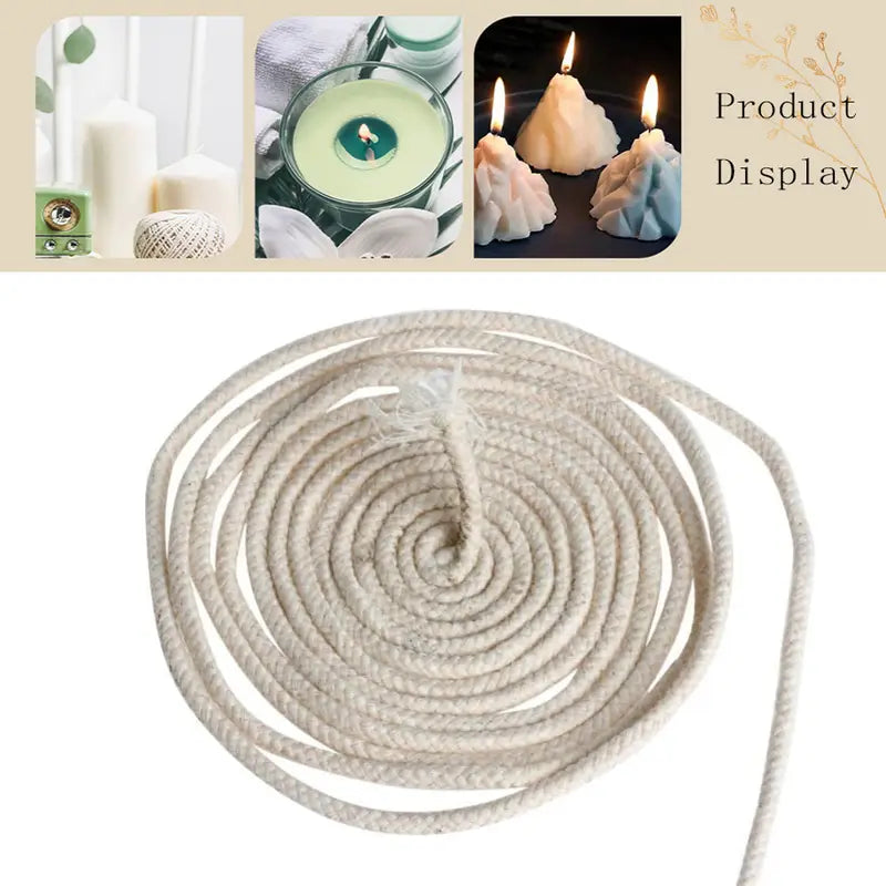 Baumwolldocht 2/3/4/5/6/8mm, Länge 5m