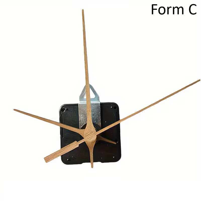 Uhrwerk mit Zeigern, Holz, verschiedene Varianten