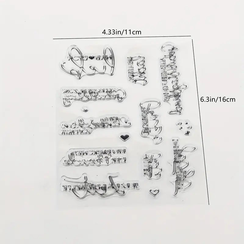 Clearstamps Liebe Sprüche - Craftguru