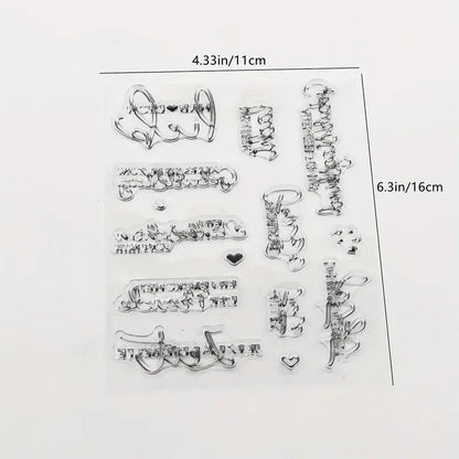 Clearstamps Liebe Sprüche - Craftguru