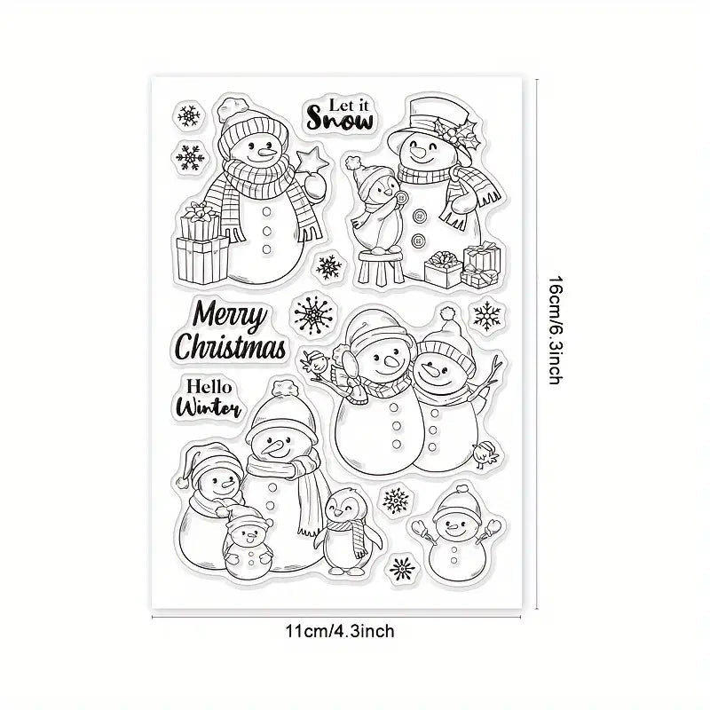 Clearstamps Schneemann - Craftguru