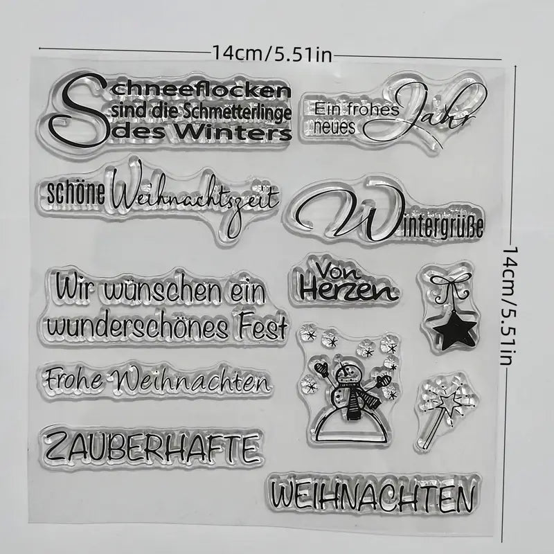 Clearstamps Wintersprüche - Craftguru