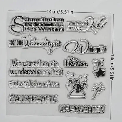 Clearstamps Wintersprüche - Craftguru