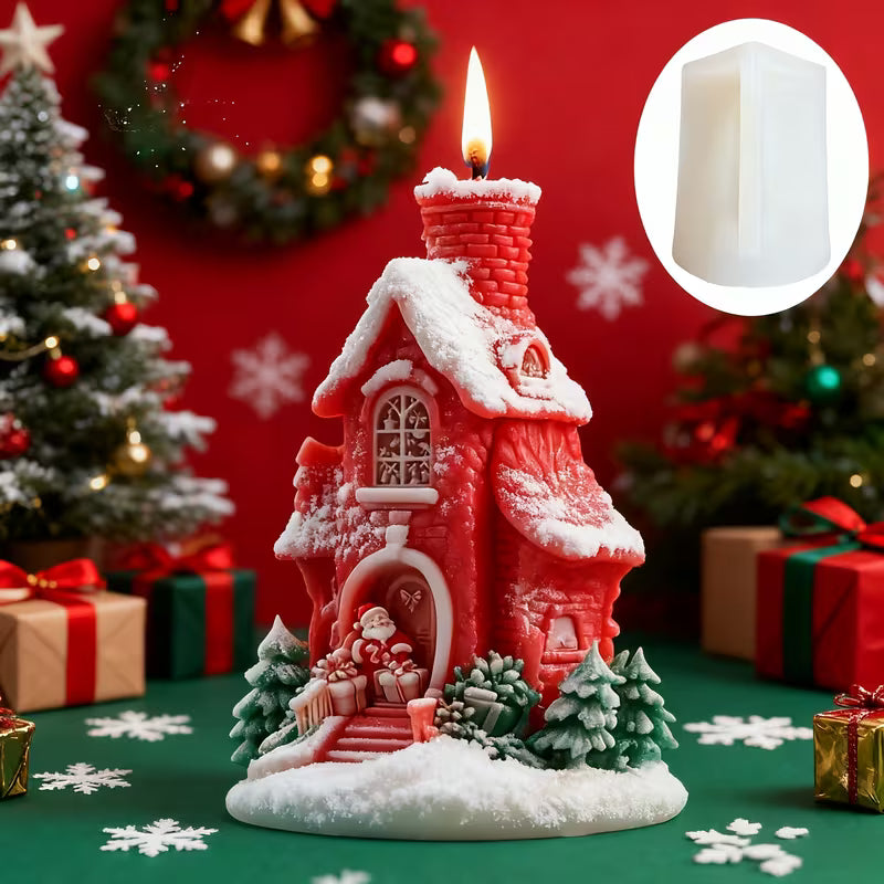 Silikonform Weihnachtshaus