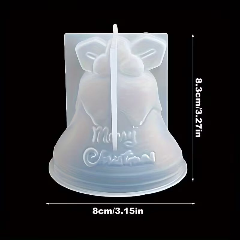 Silikonform Glocke - Merry Christmas