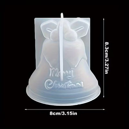Silikonform Glocke - Merry Christmas