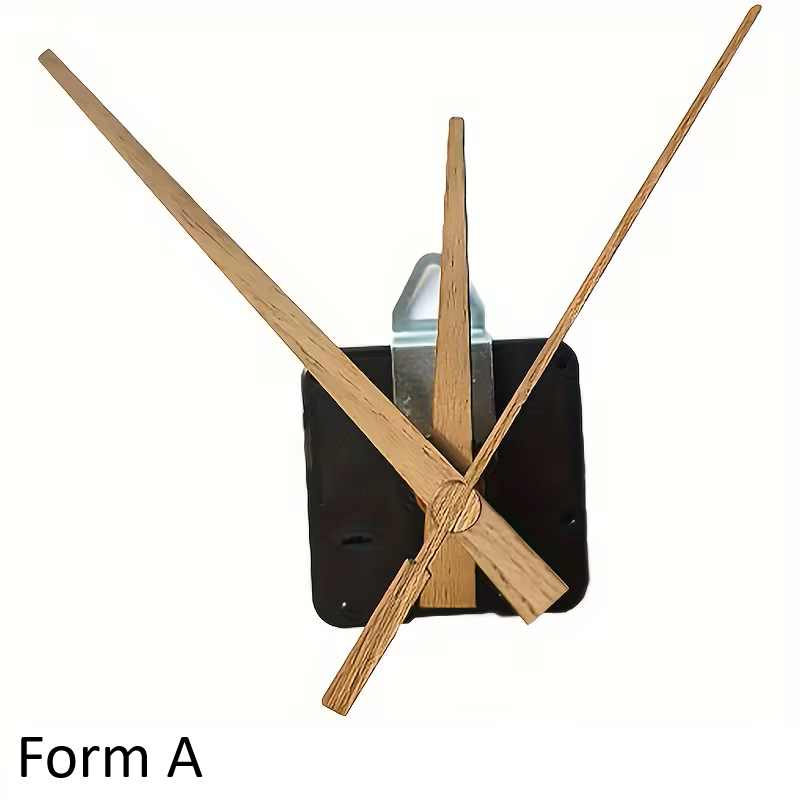 Uhrwerk mit Zeigern, Holz, verschiedene Varianten