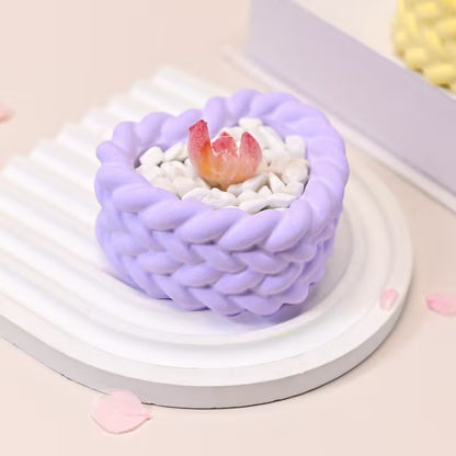 Silikonform Herz geflochten