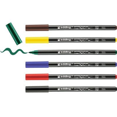 Edding 4200 Porzellanstifte, 6er Set, verschiedene Farbvarianten - Craftguru