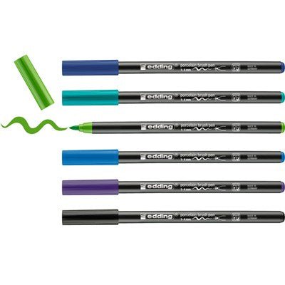 Edding 4200 Porzellanstifte, 6er Set, verschiedene Farbvarianten - Craftguru