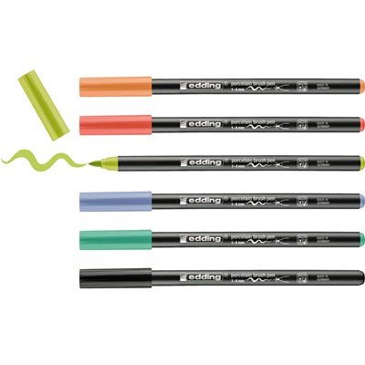 Edding 4200 Porzellanstifte, 6er Set, verschiedene Farbvarianten - Craftguru