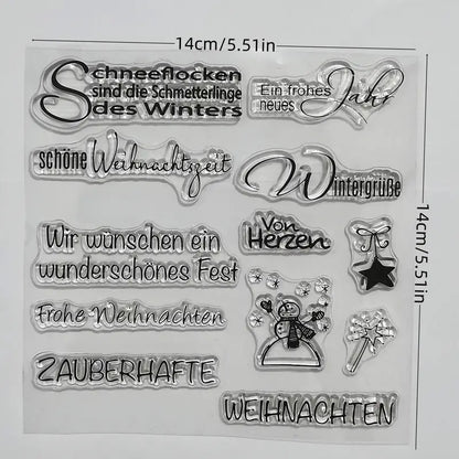 Clearstamps Wintersprüche