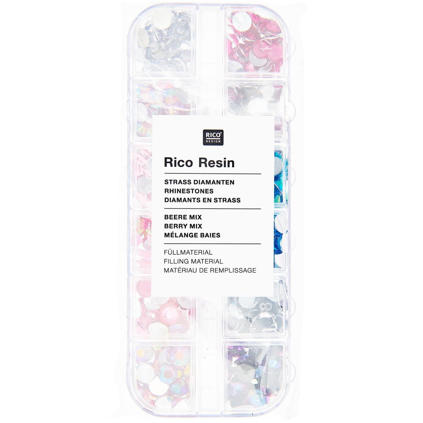 Füllmaterial für Resin Diamanten Beere Mix 12x4g - Craftguru