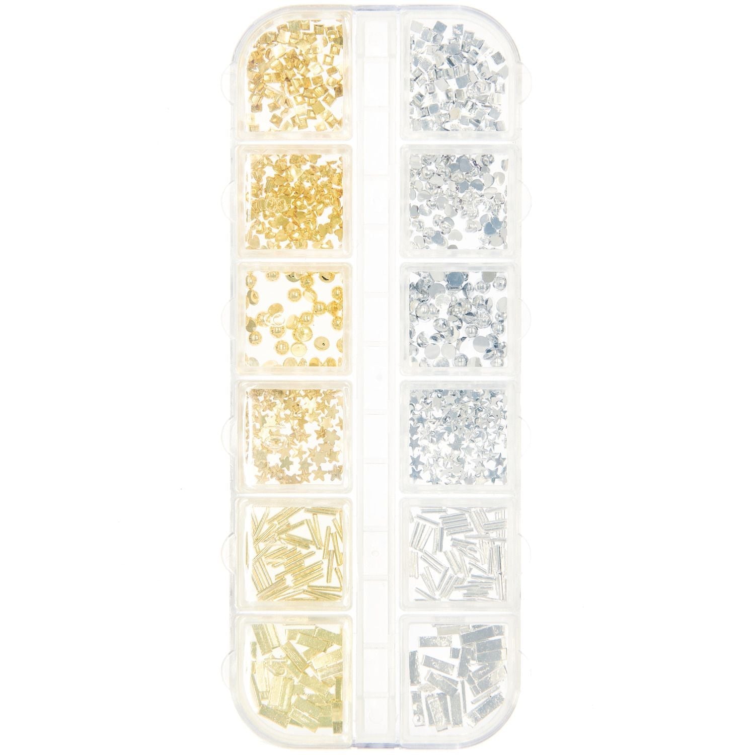 Füllmaterial für Resin Formen Mix 2 Gold & Silber 12x8g - Craftguru