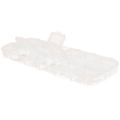 Füllmaterial für Resin Formen Mix Silber 12x8g - Craftguru