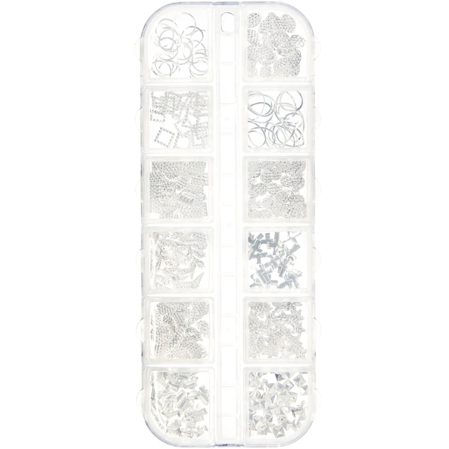 Füllmaterial für Resin Formen Mix Silber 12x8g - Craftguru